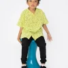 Chemise enfant manches courtes à motifs écriture