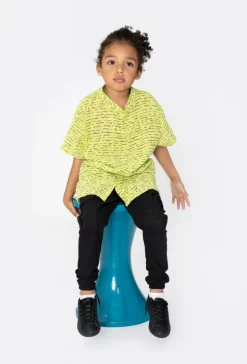 Chemise enfant manches courtes à motifs écriture