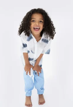 Chemise enfant manches courtes à motifs peinture