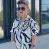 Chemise enfant motifs animalier