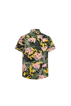 Chemise fleurie à manches courtes