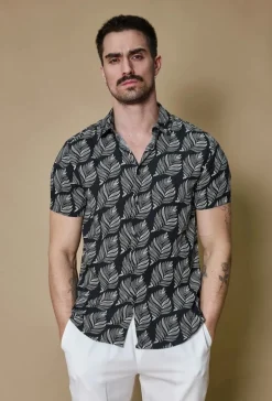Chemise fleurie manches courtes