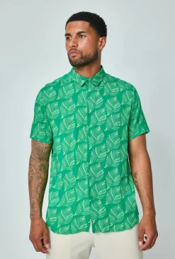Chemise fleurie manches courtes