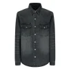Chemise jean délavée