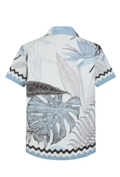 Chemise élégante arborant un imprimé pastel