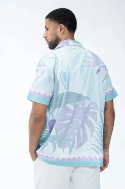 Chemise élégante arborant un imprimé pastel