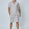 Chemise lin à rayures