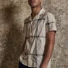 Chemise manches courtes à broderie