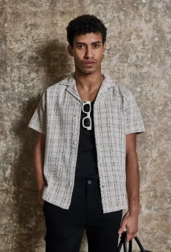 Chemise manches courtes à carreaux