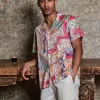 Chemise manches courtes à motifs abstraits