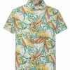 Chemise manches courtes à motifs fleuris
