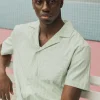 Chemise manches courtes à rayures