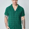 Chemise manches courtes à motifs