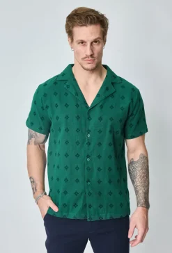 Chemise manches courtes à motifs