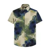 Chemise manches courtes à imprimé abstrait