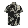 Chemise manches courtes à imprimé fleuri