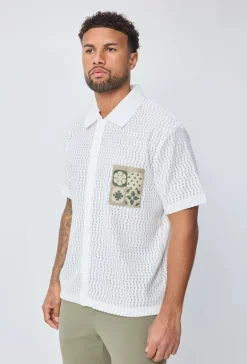 Chemise manches courtes à boutons