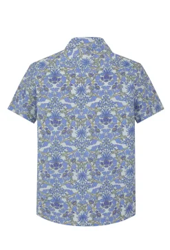 Chemise manches courtes à motifs fleuris