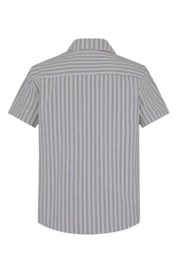 Chemise manches courtes à rayures