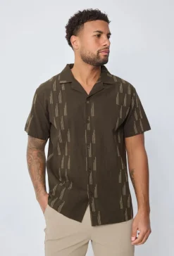 Chemise manches courtes à motifs