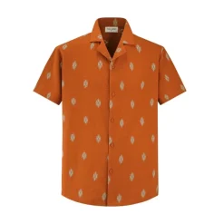 Chemise manches courtes à motifs graphiques