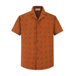Chemise manches courtes à motifs