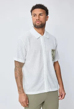 Chemise manches courtes à boutons