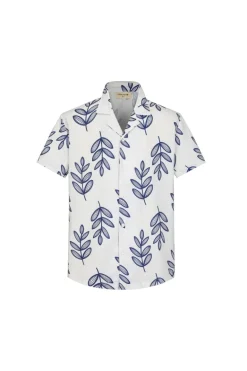 Chemise manches courtes à imprimé fleuri