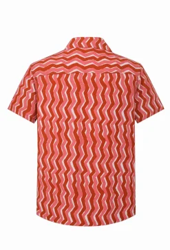 Chemise manches courtes à motifs géométrique