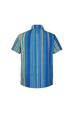 Chemise manches courtes à imprimé abstrait