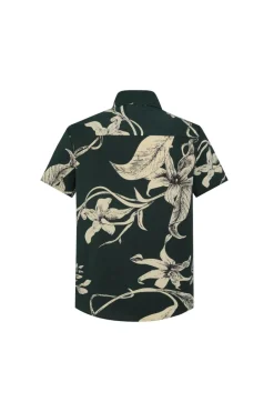 Chemise manches courtes à imprimé fleuri