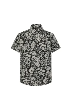 Chemise manches courtes à imprimé fleuri