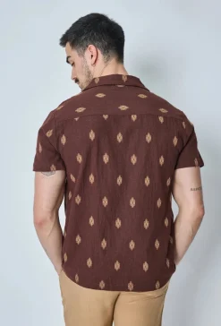 Chemise manches courtes à motifs graphiques