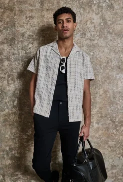 Chemise manches courtes à carreaux