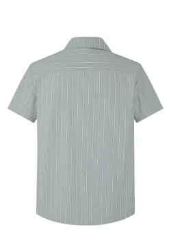 Chemise manches courtes à rayures