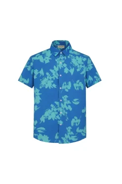 Chemise manches courtes à imprimé fleuri