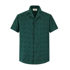Chemise manches courtes à motifs