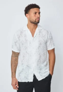 Chemise manches courtes à boutons