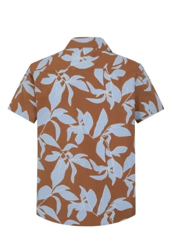 Chemise manches courtes à motifs fleuris