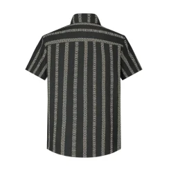 Chemise manches courtes à rayures