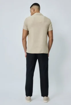 Chemise manches courtes à bouton