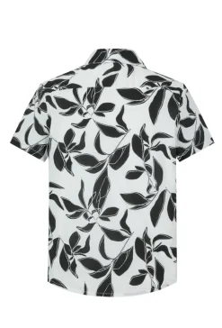 Chemise manches courtes à motifs fleuris