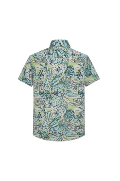 Chemise manches courtes boutonnée