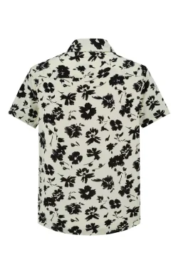 Chemise manches courtes botanique