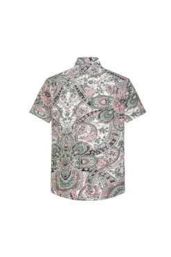 Chemise manches courtes col classique