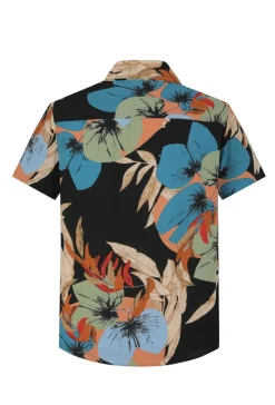 Chemise manches courtes fleuri