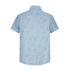 Chemise manches courtes fleurie