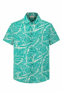 Chemise manches courtes fleuris