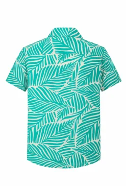 Chemise manches courtes fleuris
