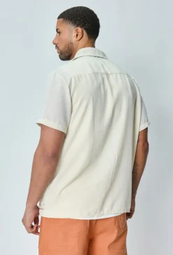 Chemise manches courtes fleurie